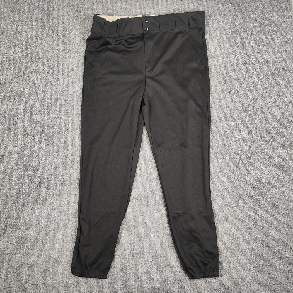 Eagle USA Pants Mens 40x29 Black Baseball Jogger Elastic Cuff Pockets Polyester